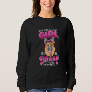 Een meisje en haar Duitse Shepherd Dog Lady Puppy Trui