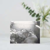 Een meisje en haar hond.. briefkaart (Staand voorkant)