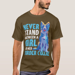 Een meisje en haar Hondenliefhebber aan de grens  T-shirt