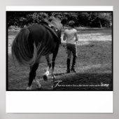 Een meisje en haar paard poster (Voorkant)