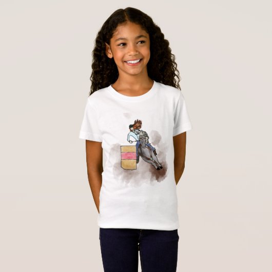 Een meisje en haar paard! t-shirt (Voorkant volledig)