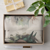 Een meisje en haar paard tissuepapier (Geschenk)