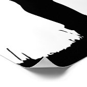 Een meisje en haar paardenliefde Silhouette Art Poster (Hoek)