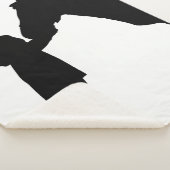 Een meisje en haar paardenliefde Silhouette Art Sherpa Deken (3/4)