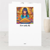 Een meisje en haar Ramen Anime Grappige Grote Verj Kaart (Achterkant)