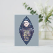 "Een meisje heeft geen naam" Arya Stark Graphic Briefkaart (Staand voorkant)