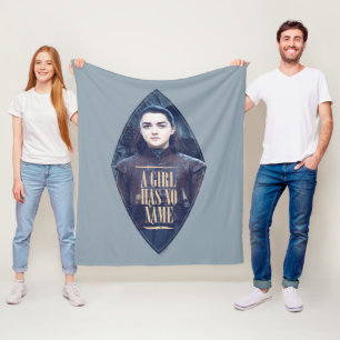 "Een meisje heeft geen naam" Arya Stark Graphic Fleece Deken