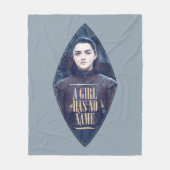 "Een meisje heeft geen naam" Arya Stark Graphic Fleece Deken (Voorkant)