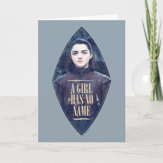 "Een meisje heeft geen naam" Arya Stark Graphic Kaart (Voorkant)