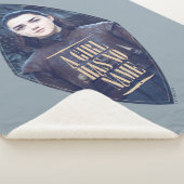 "Een meisje heeft geen naam" Arya Stark Graphic Sherpa Deken (3/4)