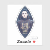 "Een meisje heeft geen naam" Arya Stark Graphic Sticker (Vel)
