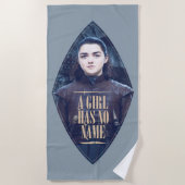 "Een meisje heeft geen naam" Arya Stark Graphic Strandlaken (Voorkant)