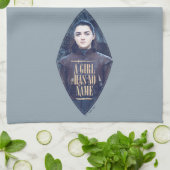 "Een meisje heeft geen naam" Arya Stark Graphic Theedoek (Gevouwen)