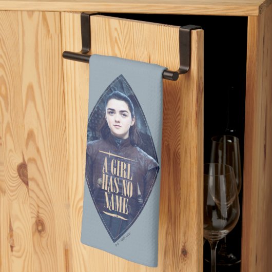 "Een meisje heeft geen naam" Arya Stark Graphic Theedoek (Derde Gevouwen)