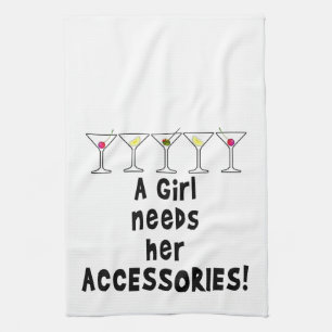 EEN MEISJE HEEFT HAAR ACCESSOIRES NODIG THEEDOEK