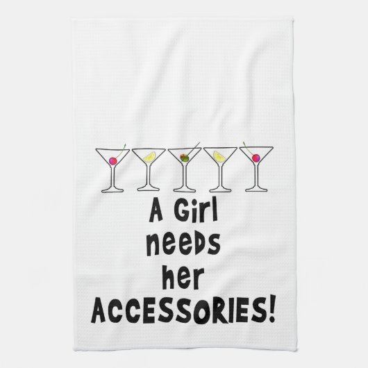 EEN MEISJE HEEFT HAAR ACCESSOIRES NODIG THEEDOEK (Verticaal)