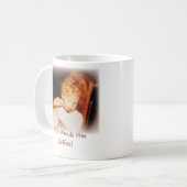 Een meisje heeft haar koffie Mok nodig (Voorkant links)