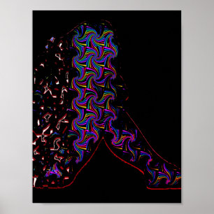 Een meisje in nood Muurposter Kunst Poster