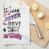 Een meisje kan nooit te veel MARTINIS hebben Theedoek (Quarter Fold)