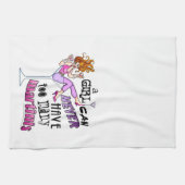 Een meisje kan nooit te veel MARTINIS hebben Theedoek (Horizontaal)