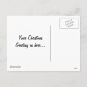 Een meisje kleedde zich als engel dragend boque feestdagenkaart (Achterkant)