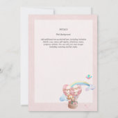 Een meisje krijgen! Deel het gelukkige nieuws over Kaart (Achterkant)