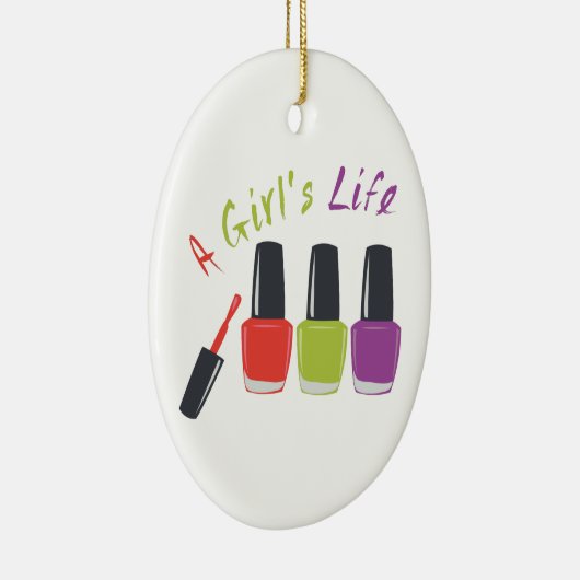 Een meisje leven keramisch ornament (Rechts)