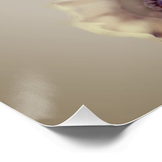 Een meisje met een bloem perfect poster (Hoek)