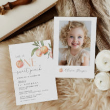 Eén meisje met een fijne peach, 1e verjaardag