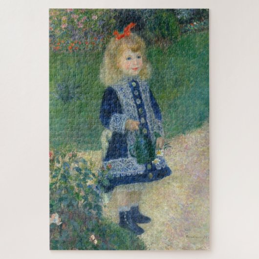 Een meisje met een gieter: Pierre-Auguste Renoir Legpuzzel (Verticaal)