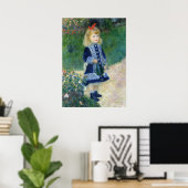 Een meisje met een gieter van Auguste Renoir Poster (Thuiskantoor)