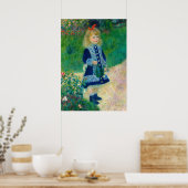Een meisje met een gieter van Pierre Renoir Poster (Keuken)