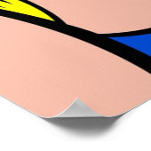 Een meisje met een komisch meisje huilend op de te poster (Hoek)