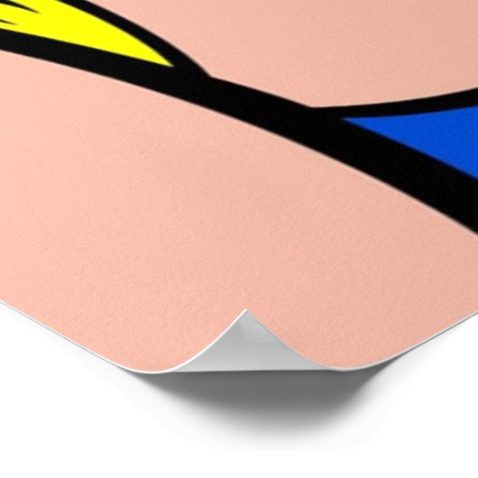 Een meisje met een komisch meisje huilend op de te poster (Hoek)