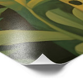 Een meisje met een luipaard kunstprint foto afdruk (Hoek)