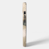 Een meisje met een paardenbloem iPhone 15 Hoesje (Achterkant / Links)