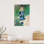 Een meisje met een watering kan Auguste Renoir Fin Poster (Keuken)