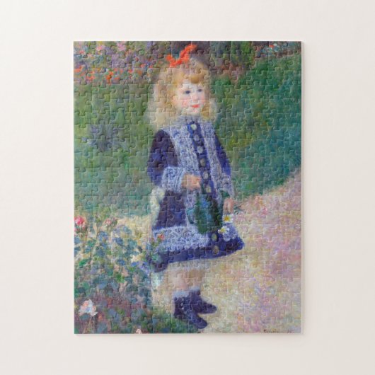 Een meisje met een waterscan, Renoir Legpuzzel (Verticaal)