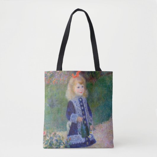 Een meisje met een waterscan, Renoir Tote Bag (Voorkant)