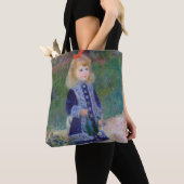 Een meisje met een waterscan, Renoir Tote Bag (Dichtbij)