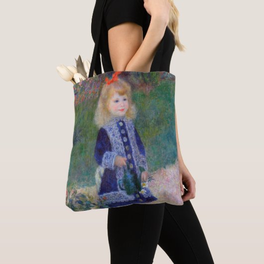 Een meisje met een waterscan, Renoir Tote Bag (Dichtbij)