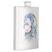 Een meisje met een zwemvrouw Surreal Fantasy Portr Flacon (Rechts)