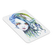 Een meisje met een zwemvrouw Surreal Fantasy Portr Magneet (Rechterzijde)