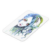 Een meisje met een zwemvrouw Surreal Fantasy Portr Magneet (Linkerzijde)