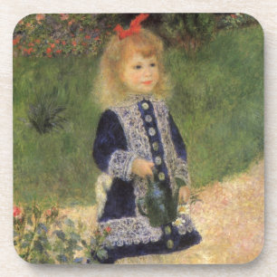 Een meisje met gietkan van Pierre Renoir Drankjes Onderzetter