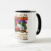 Een meisje met haar grenspoel en haar Hondenliefhe Mok (Voorkant rechts)