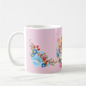 Een meisje met haar kat mok (Links)