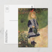 Een meisje met watering kan van Pierre Renoir Briefkaart (Voorkant / Achterkant)