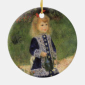 Een meisje met watering kan van Pierre Renoir Keramisch Ornament (Achterkant)