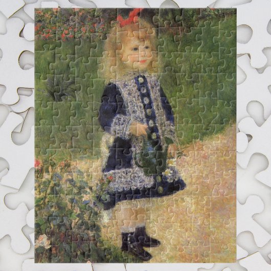 Een meisje met watering kan van Pierre Renoir Legpuzzel